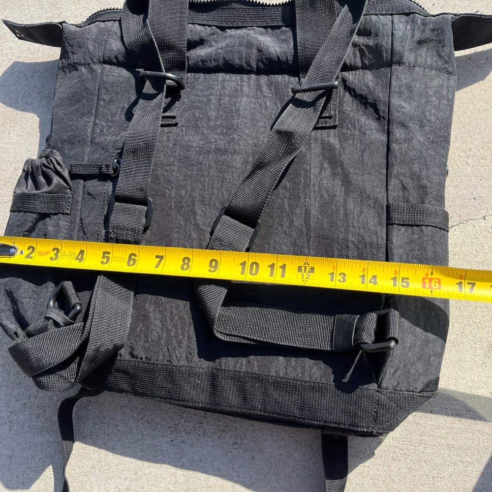 Tommy Bahama Black Nylon Square‎ Bag EDC Multipurpose Laptop Tactical Shoulder - Picture 7 of 9